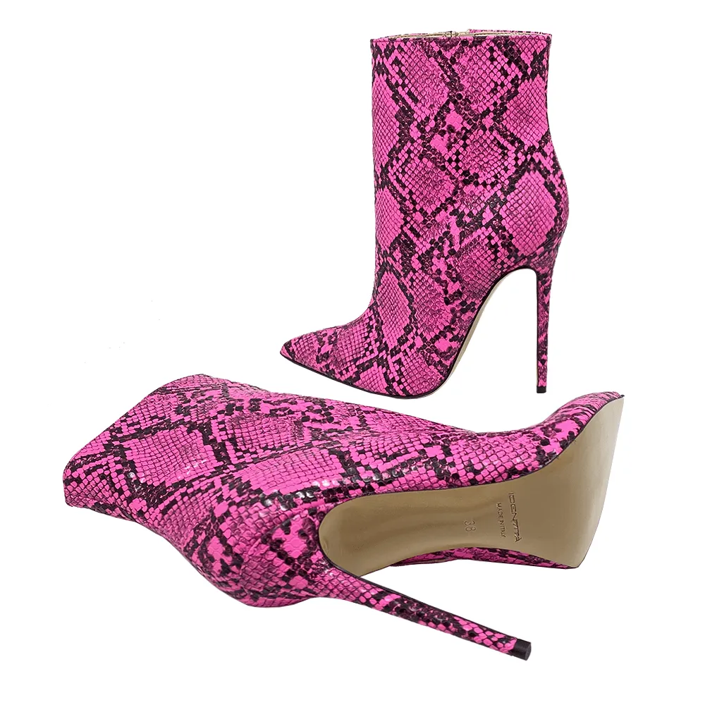 LYNDA SNAKESKIN FUCHSIA