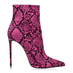 LYNDA SNAKESKIN FUCHSIA