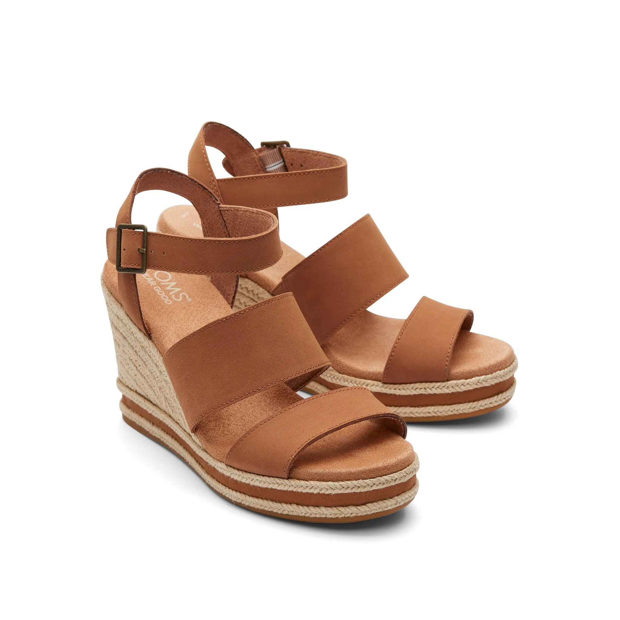 Madelyn Tan Leather Wedge Sandal