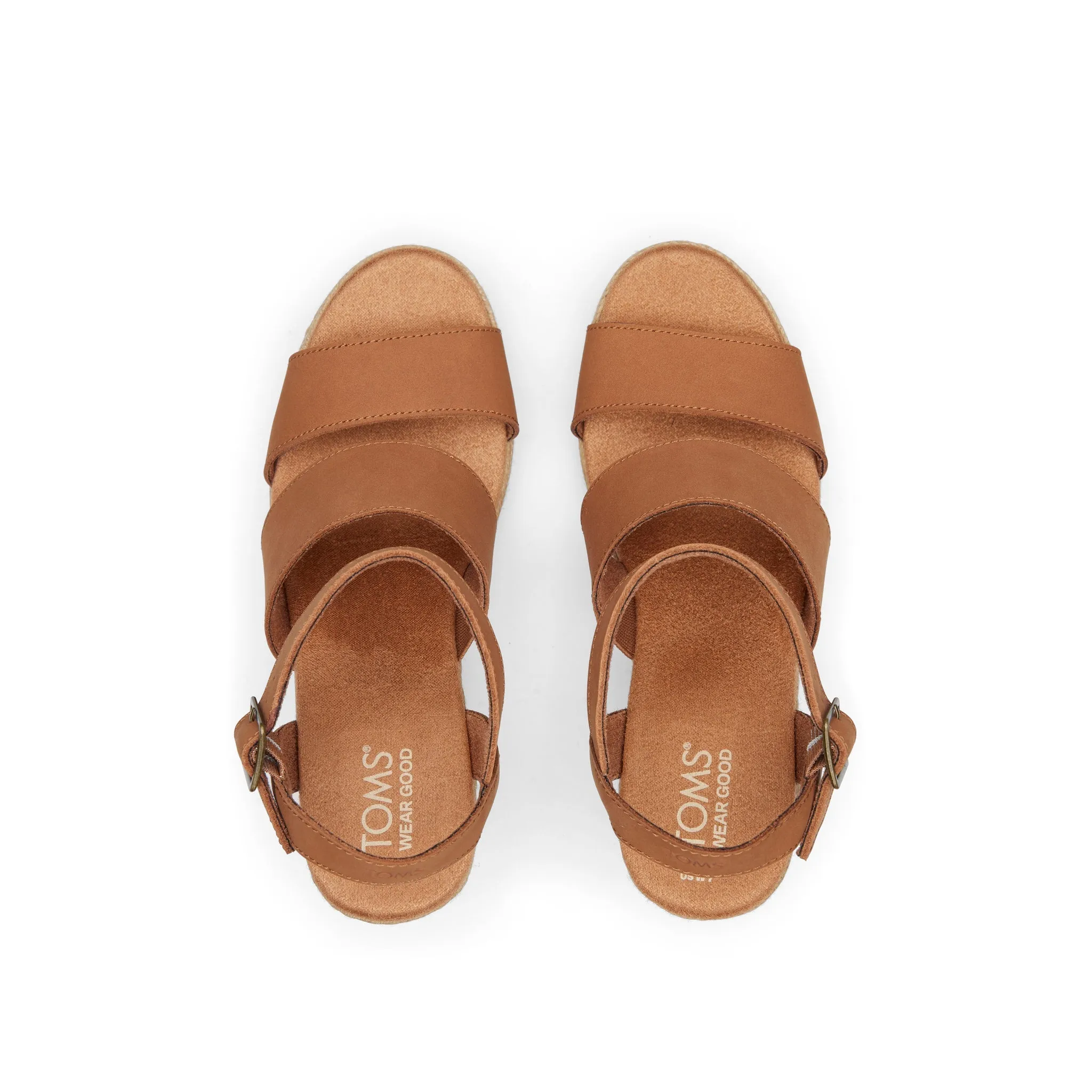 Madelyn Tan Leather Wedge Sandal