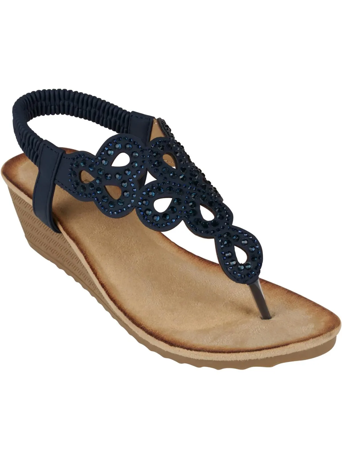MADELYN Womens Comfort Insole Manmade Wedge Sandals