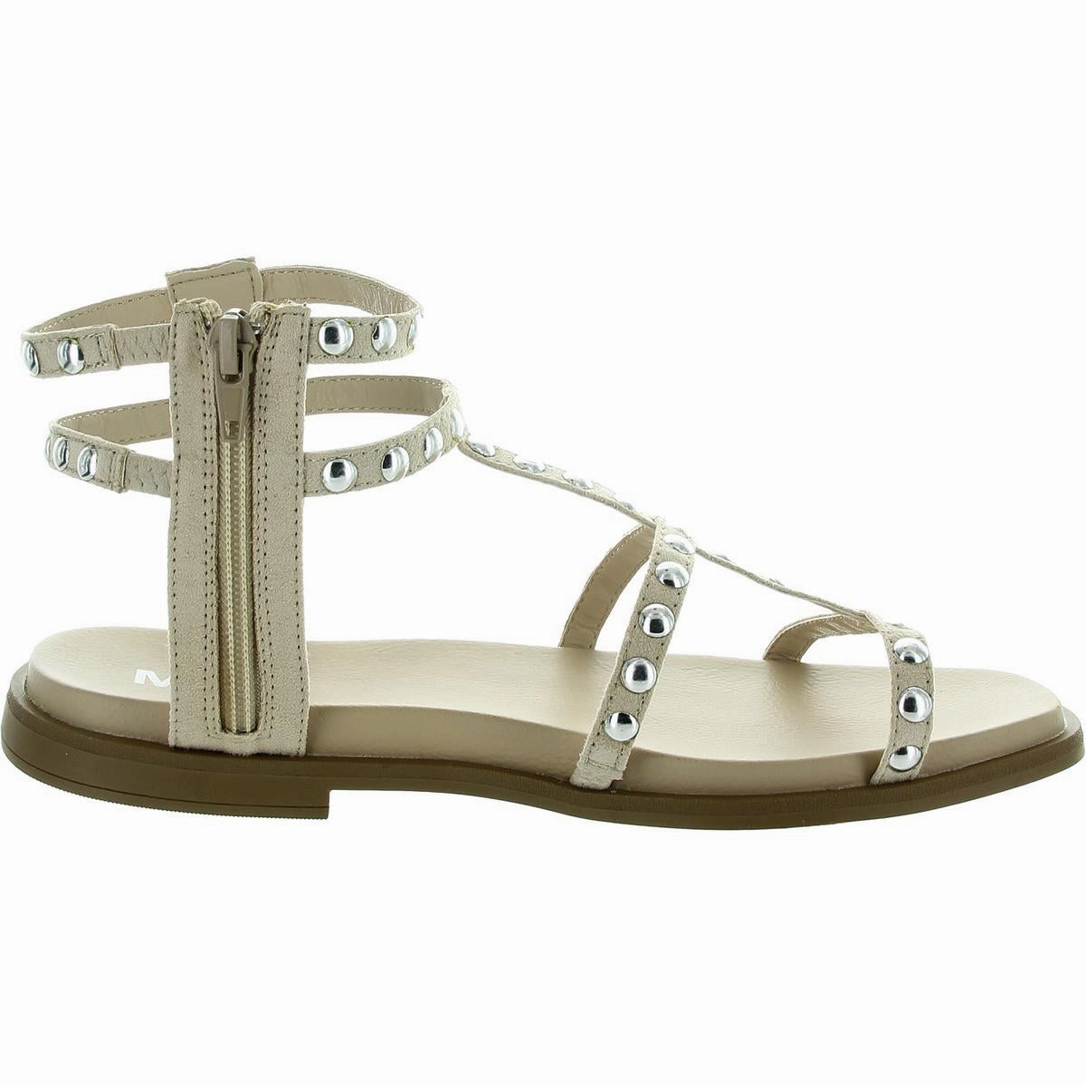 Madisen Womens Zipper Faux Suede Gladiator Sandals