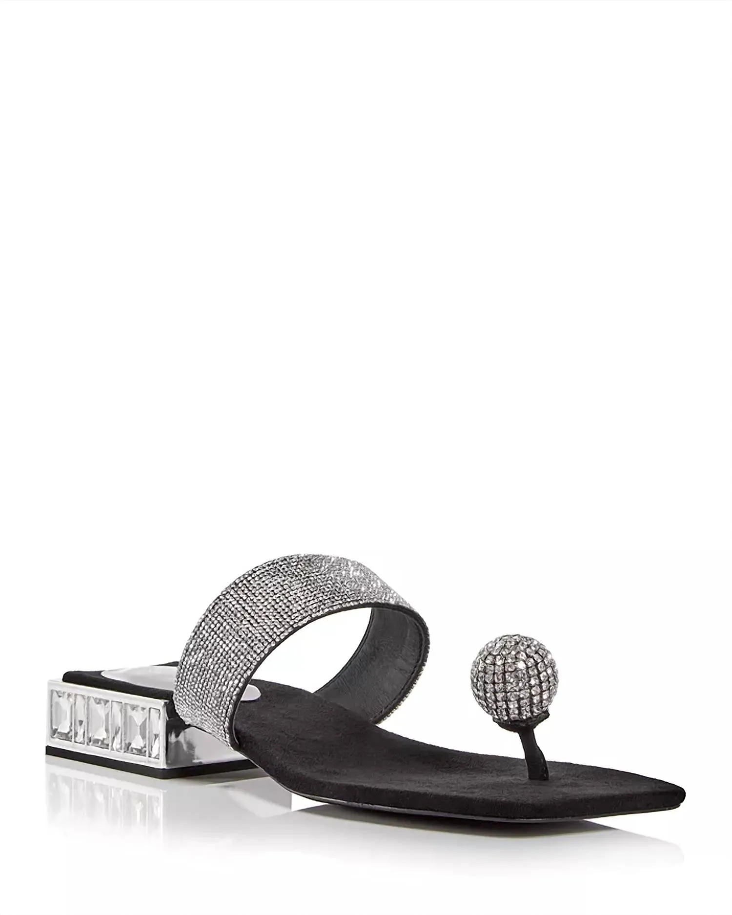 Main Event Embellished Block Heel Sandals In Black
