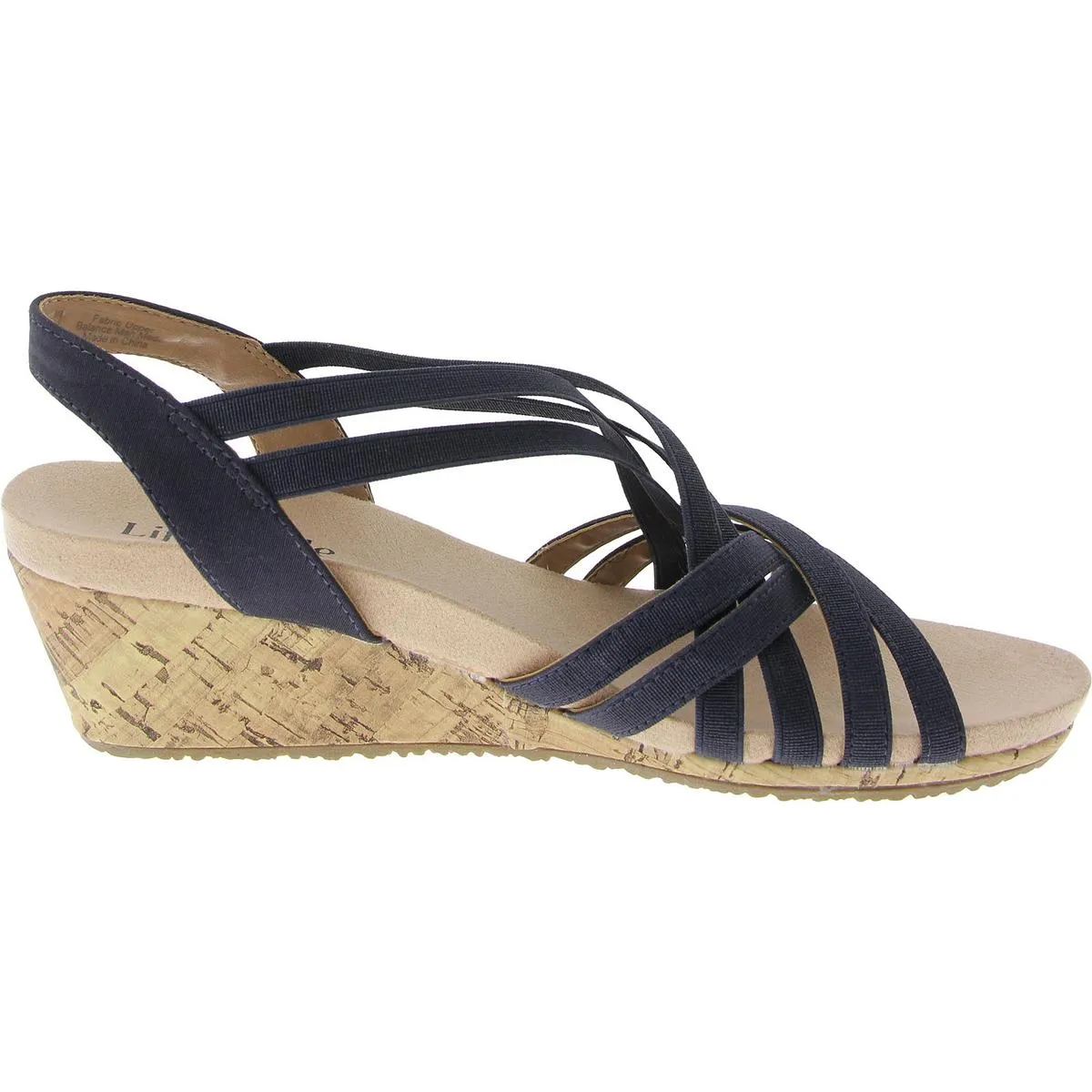 Mallory Womens Wedges Slip On Strappy Sandals