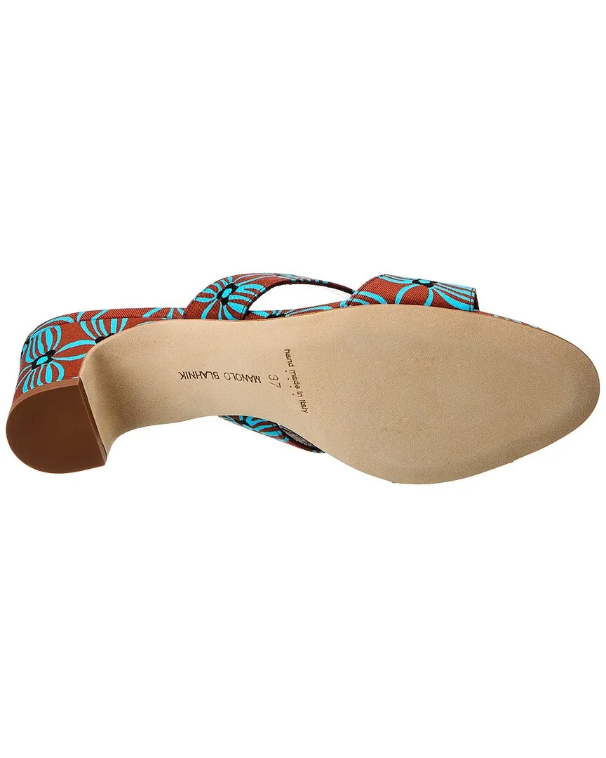 Manolo Blahnik Chus 50 Canvas Sandal
