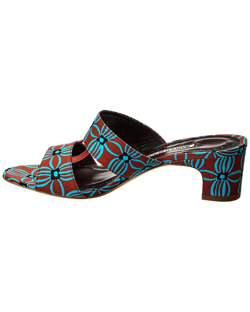 Manolo Blahnik Chus 50 Canvas Sandal