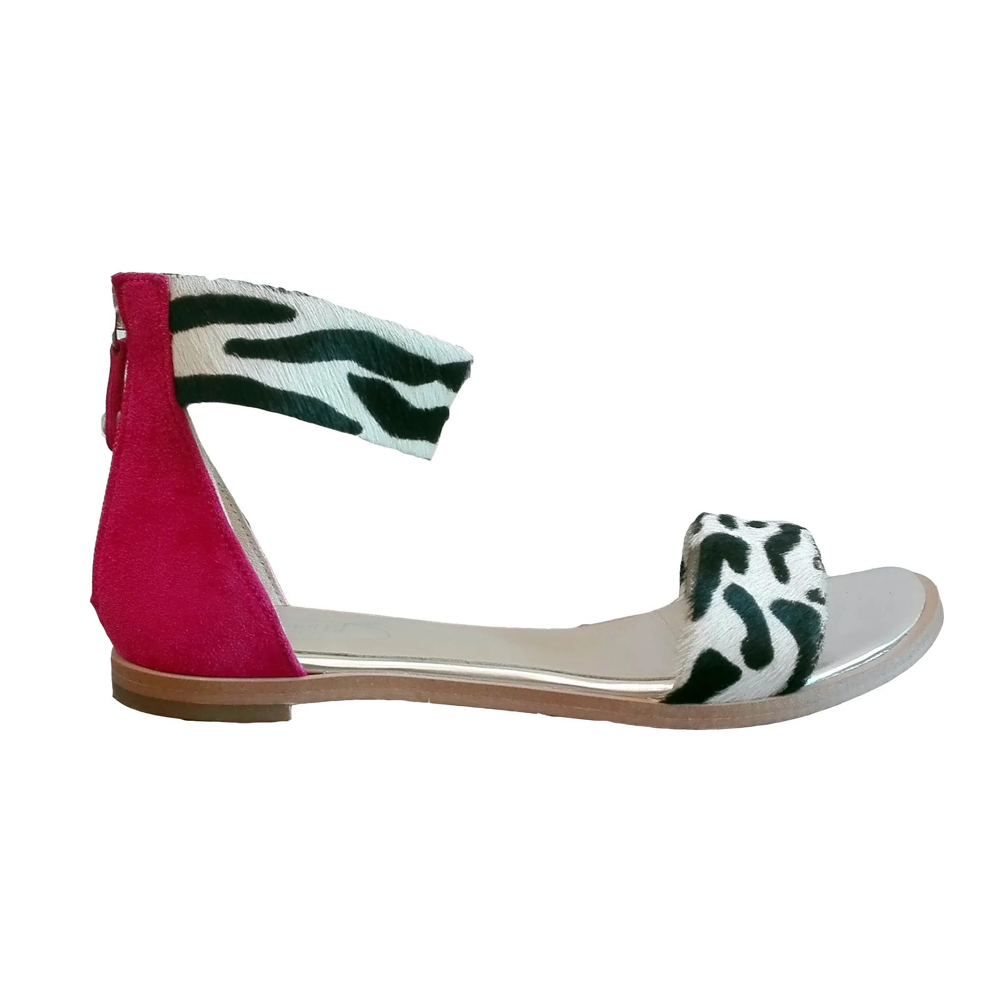 Marionette - Zebra flat sandal SIZE 35