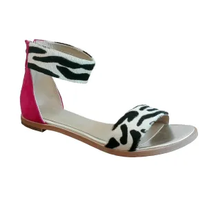 Marionette - Zebra flat sandal SIZE 35