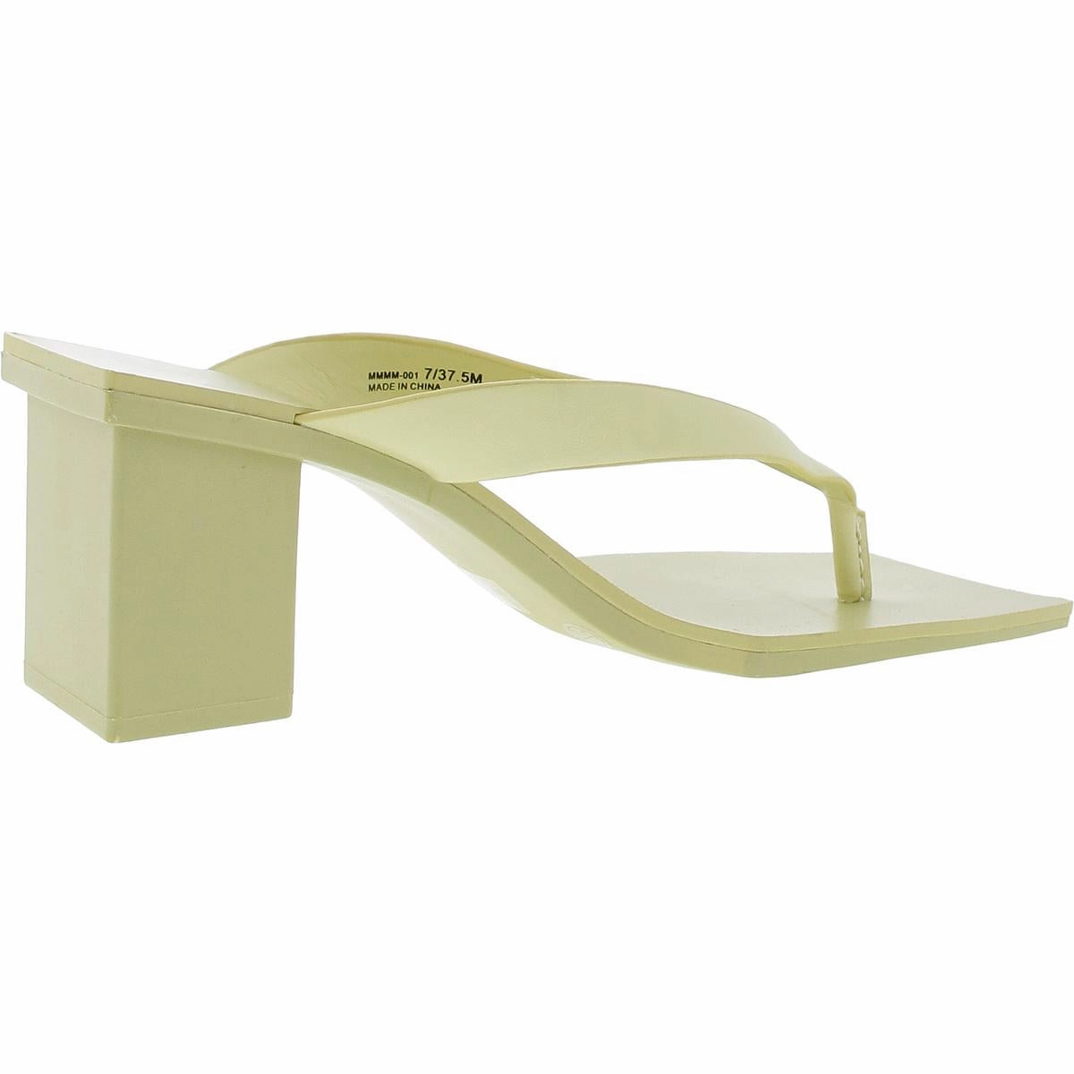 Marna Womens Faux Leather Slip On Heels