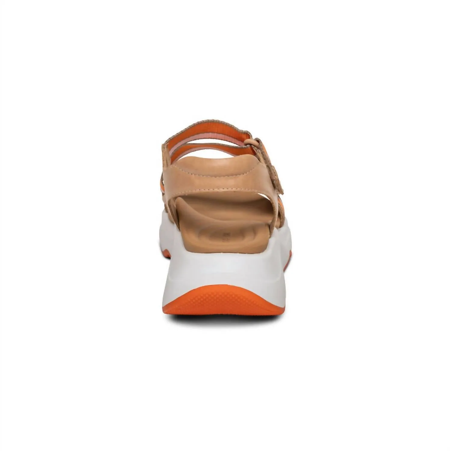 Marz Adjustable Sport Sandal In Camel