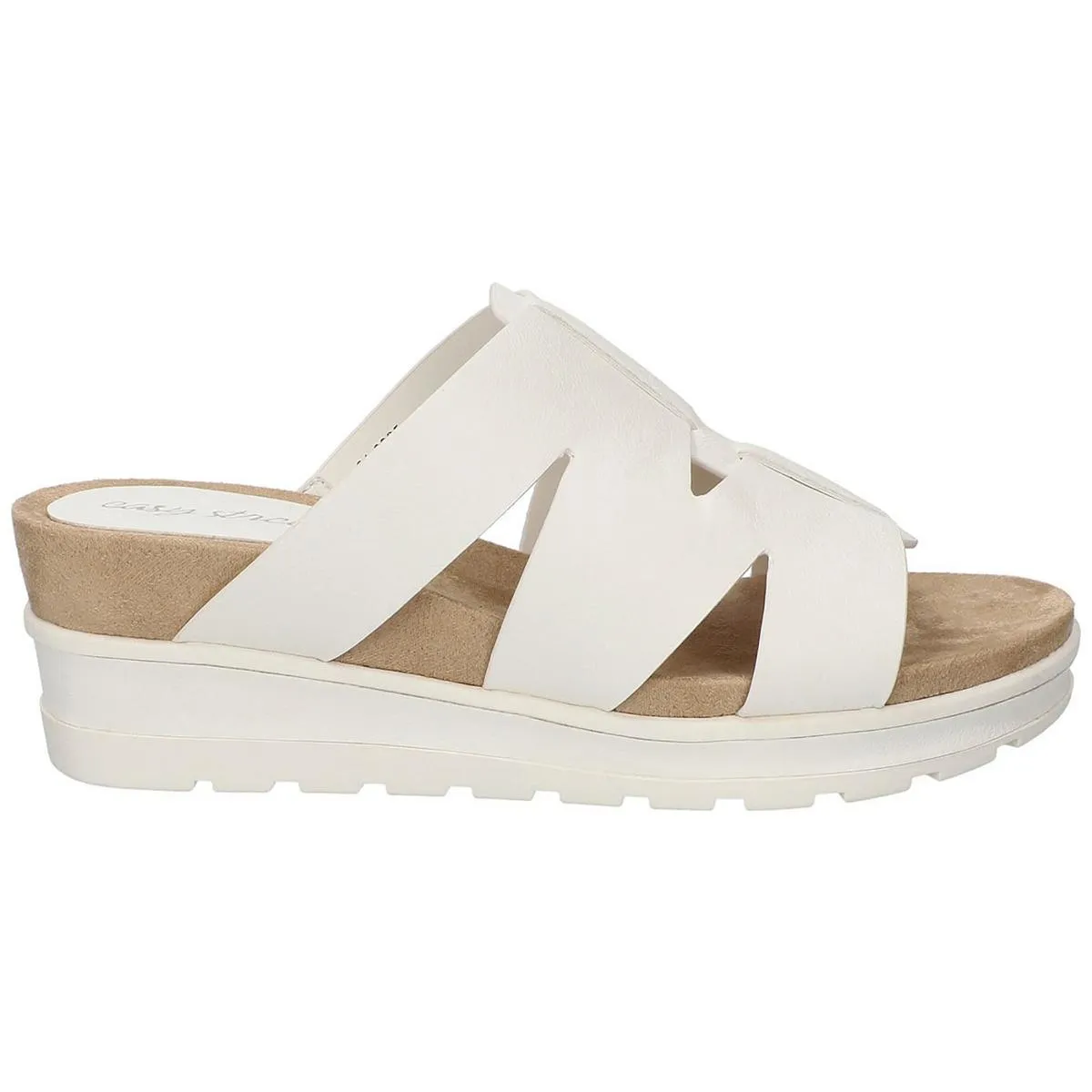 Mauna Womens Faux Leather Casual Platform Sandals