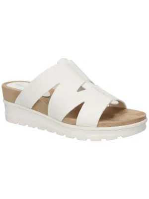 Mauna Womens Faux Leather Casual Platform Sandals
