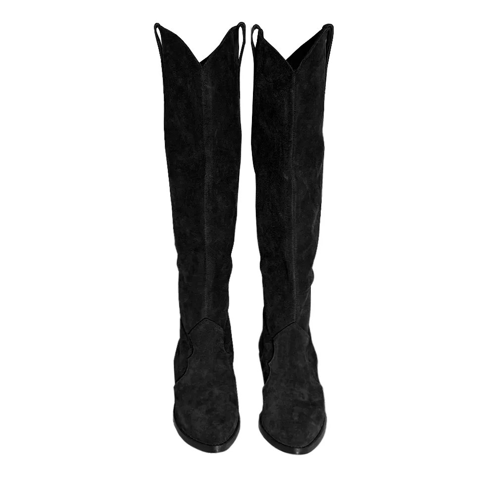 MEGGI BLACK SUEDE