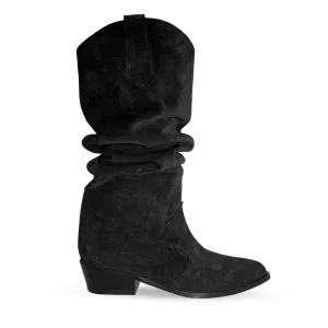 MEGGI BLACK SUEDE