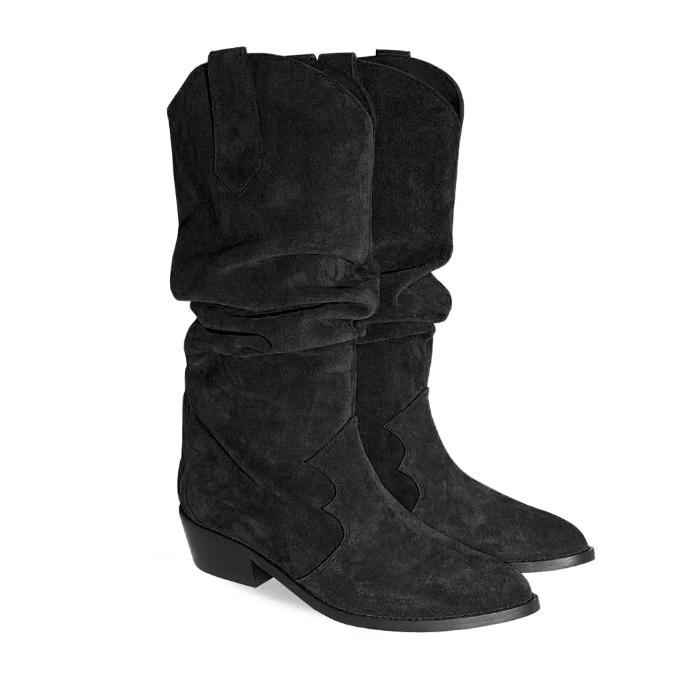 MEGGI BLACK SUEDE