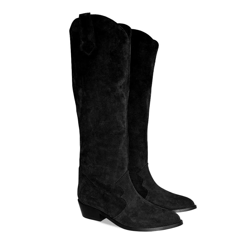MEGGI BLACK SUEDE