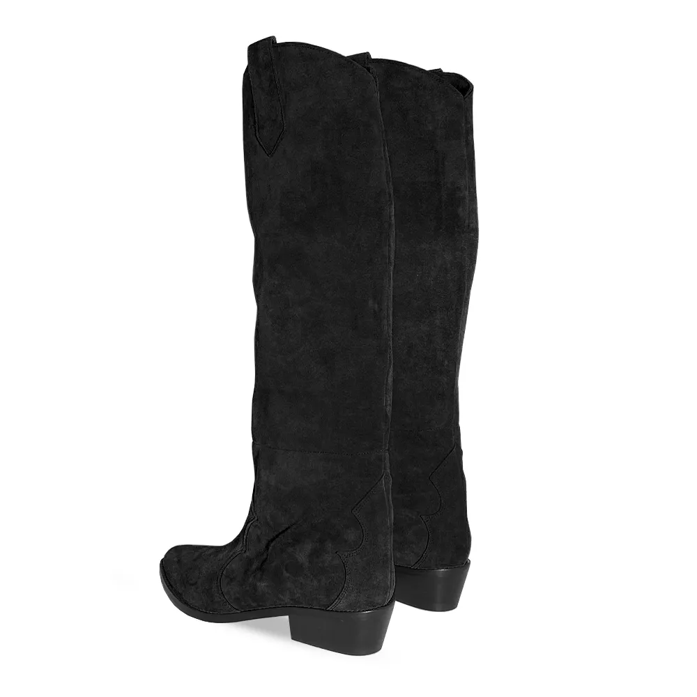 MEGGI BLACK SUEDE
