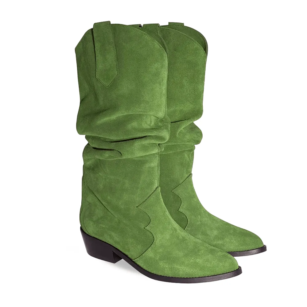 MEGGI GREEN SUEDE