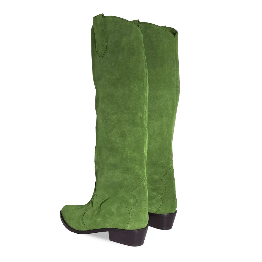 MEGGI GREEN SUEDE