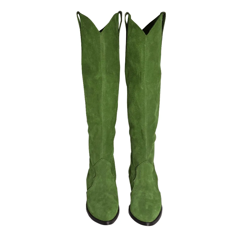 MEGGI GREEN SUEDE