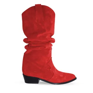 MEGGI RED SUEDE