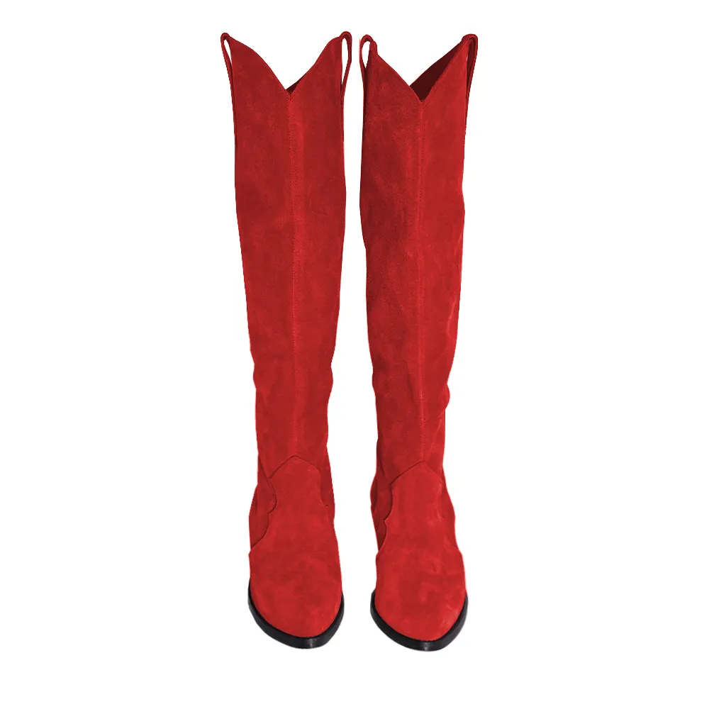 MEGGI RED SUEDE