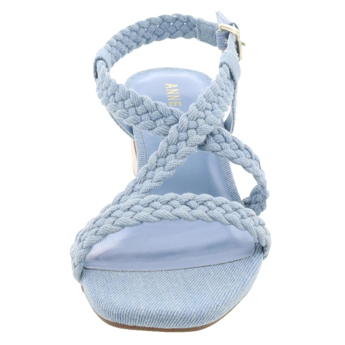 meliza Womens Slip On Buckle Slingback Sandals