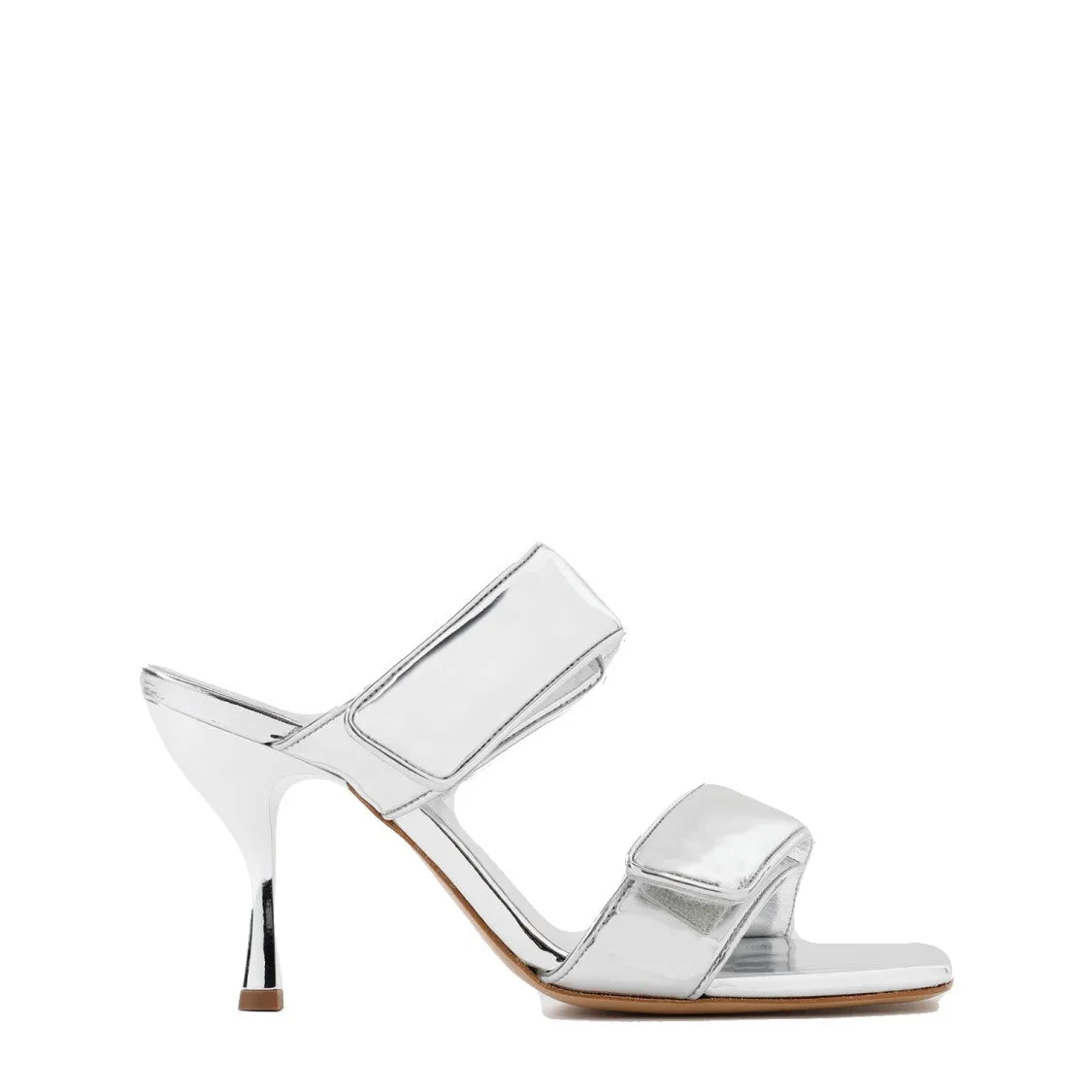 Metallic Leather Perni Sandals