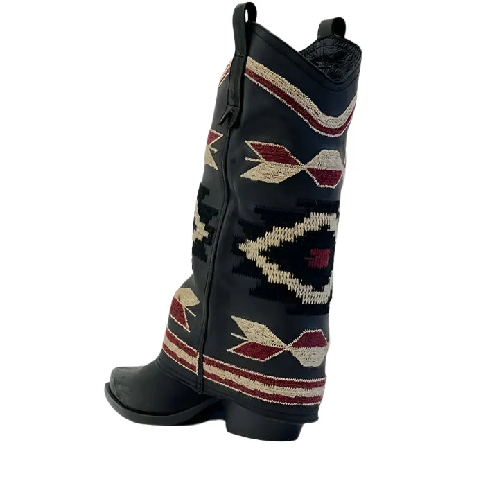 METISSE DX638 BLACK BOOTS
