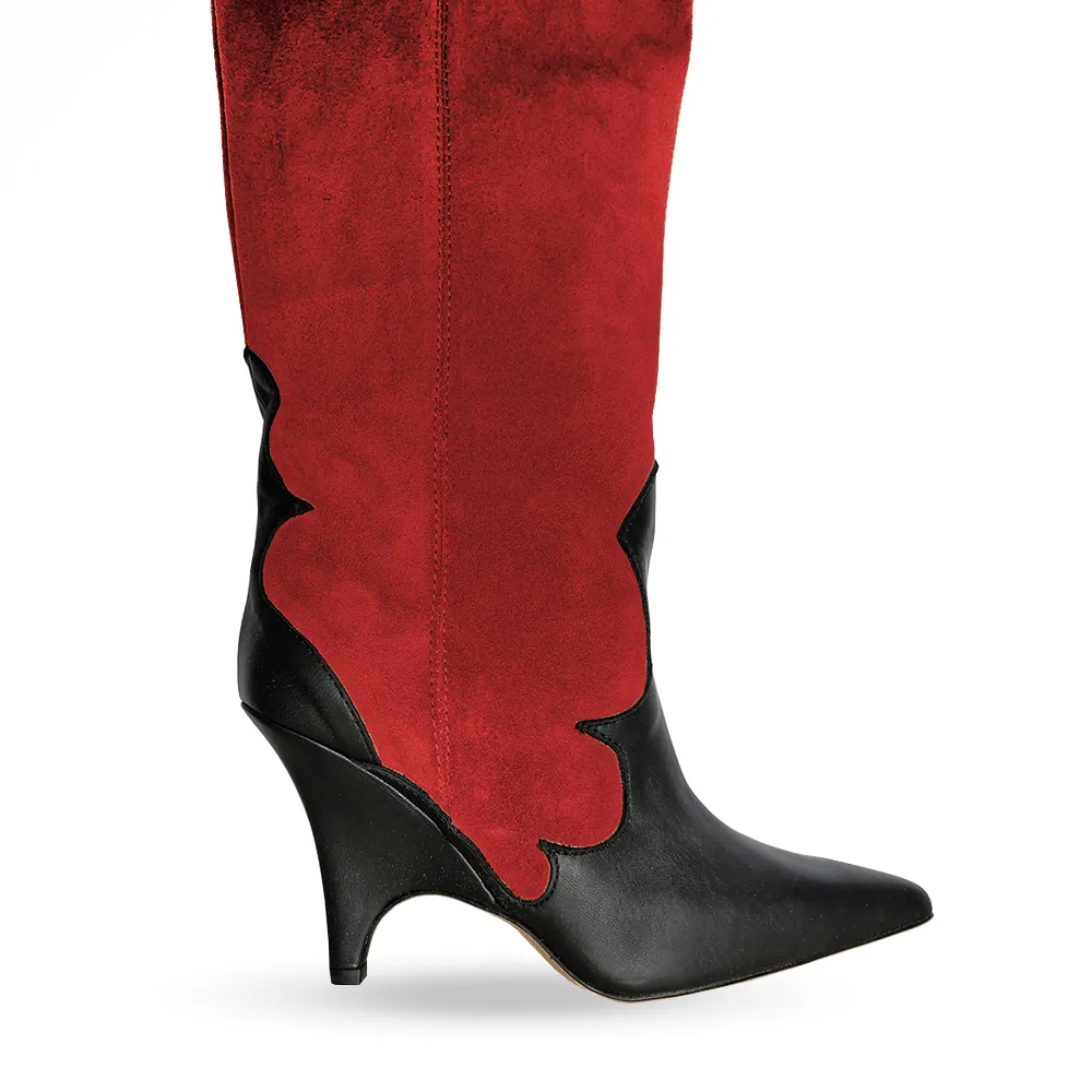 MICK SUEDE RED