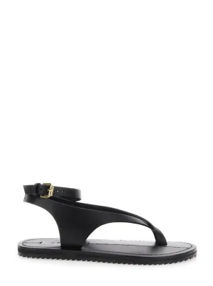 Millar' Black Sandals With Criss-Crossed Straps