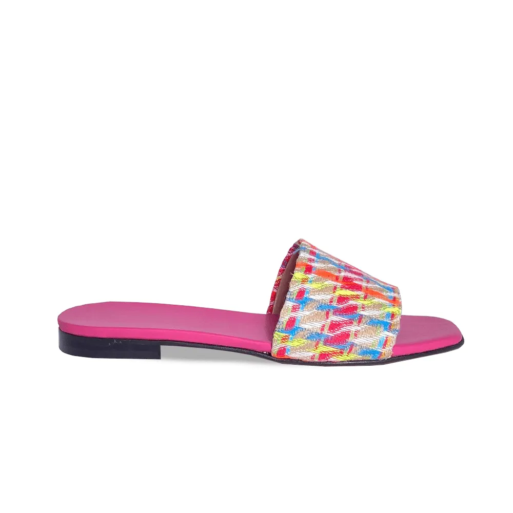 MILLY FUCHSIA FABRIC/LEATHER