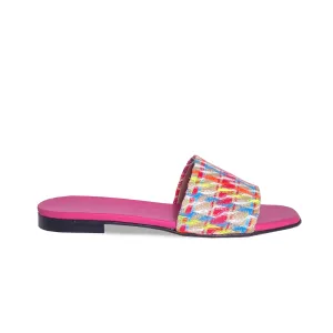 MILLY FUCHSIA FABRIC/LEATHER