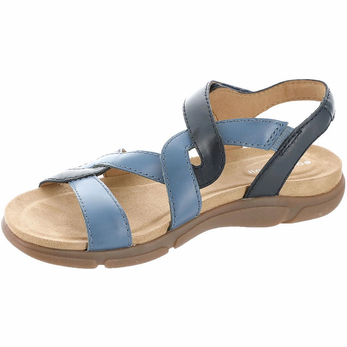 Minny Womens Criss-Cross Front Leather Slingback Sandals