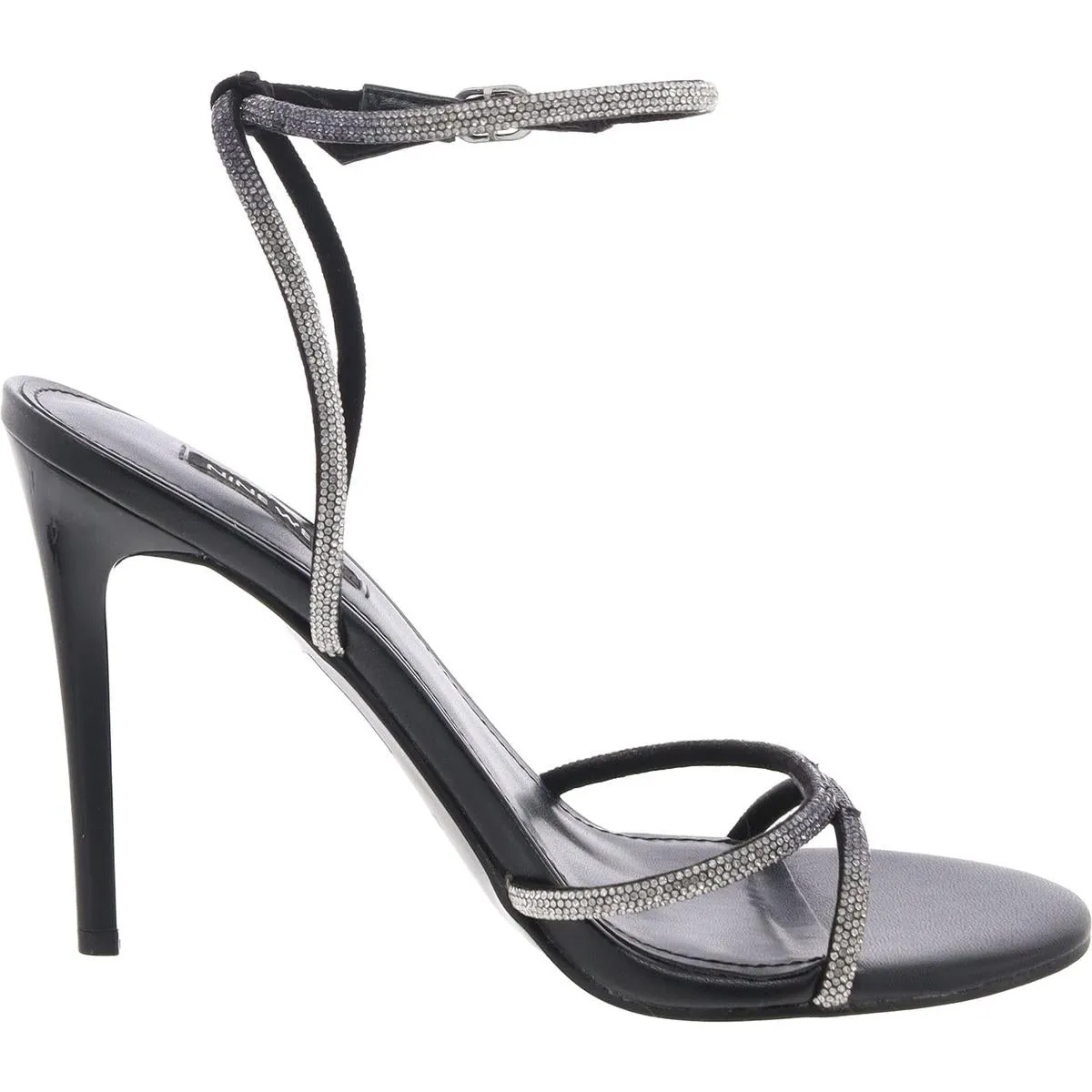 Missey Womens Rhinestone Dressy Slingback Sandals