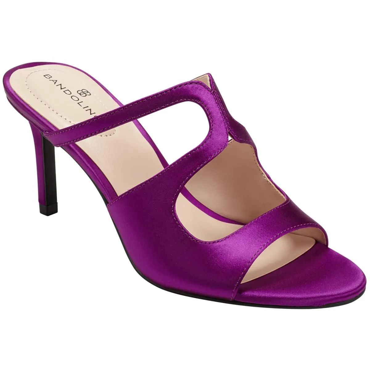 Mizelle 3 Womens Satin Round Toe Heels