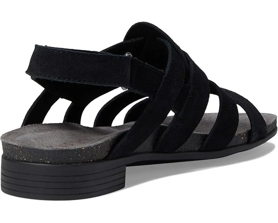 Munro Corine Sandals Women's US 7 Black Leather Round Toe Slingback KHD1095