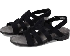 Munro Corine Sandals Women's US 7 Black Leather Round Toe Slingback KHD1095