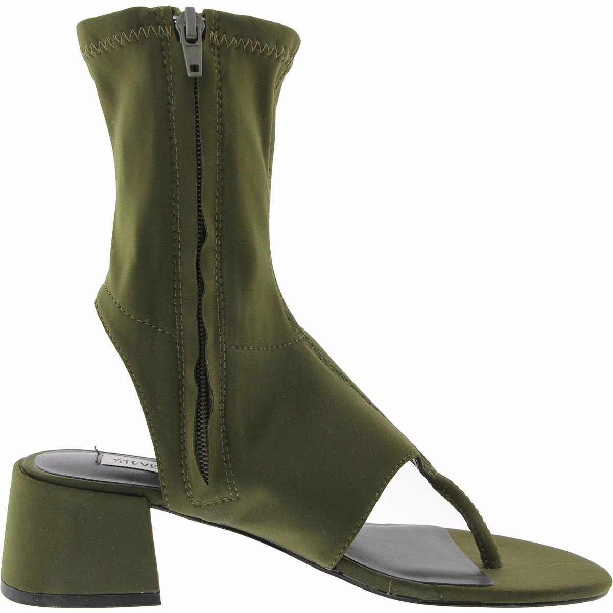 Neo Womens Zipper Nylon Block Heel