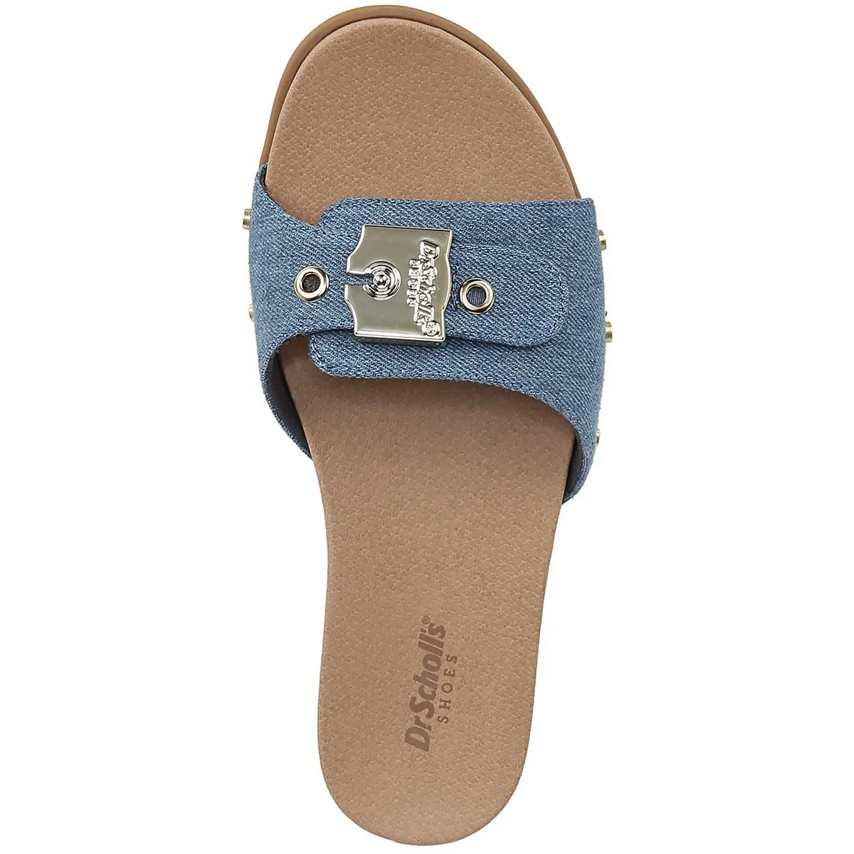 Nice Iconic Womens Faux Leather Slip On Slide Sandals