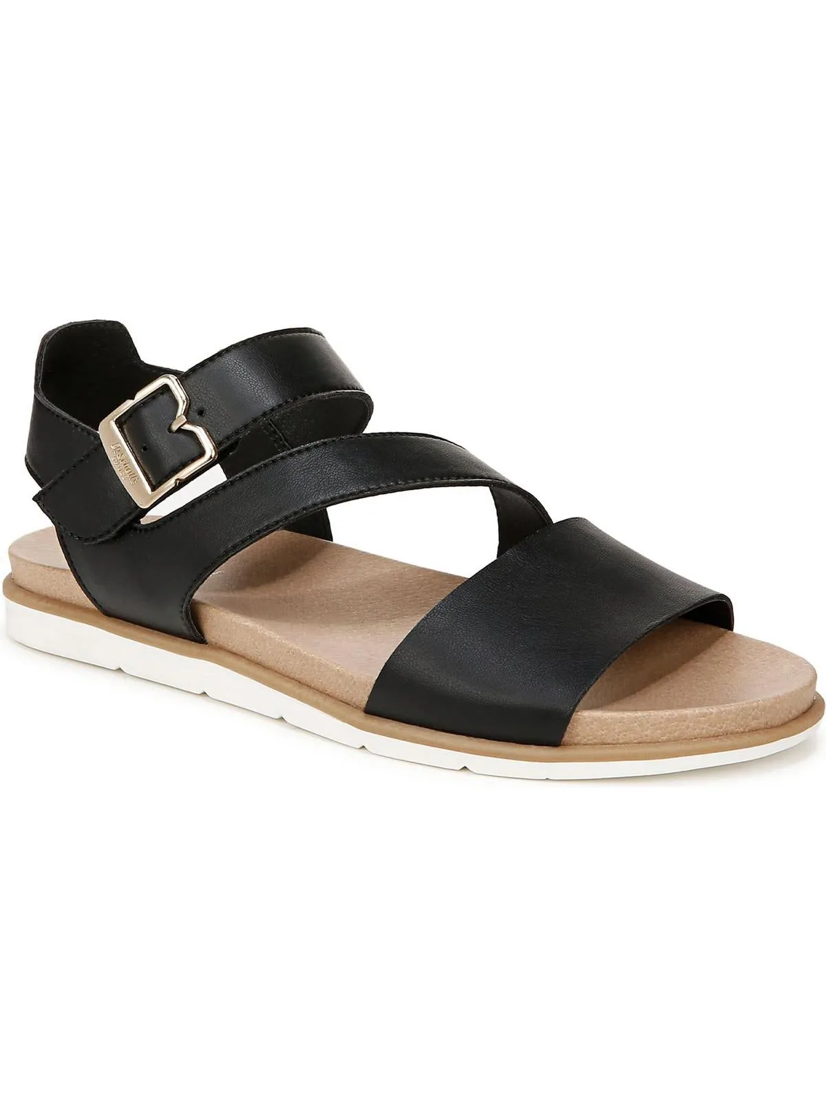 Nicely Fun Womens Faux Leather Cushioned Slingback Sandals