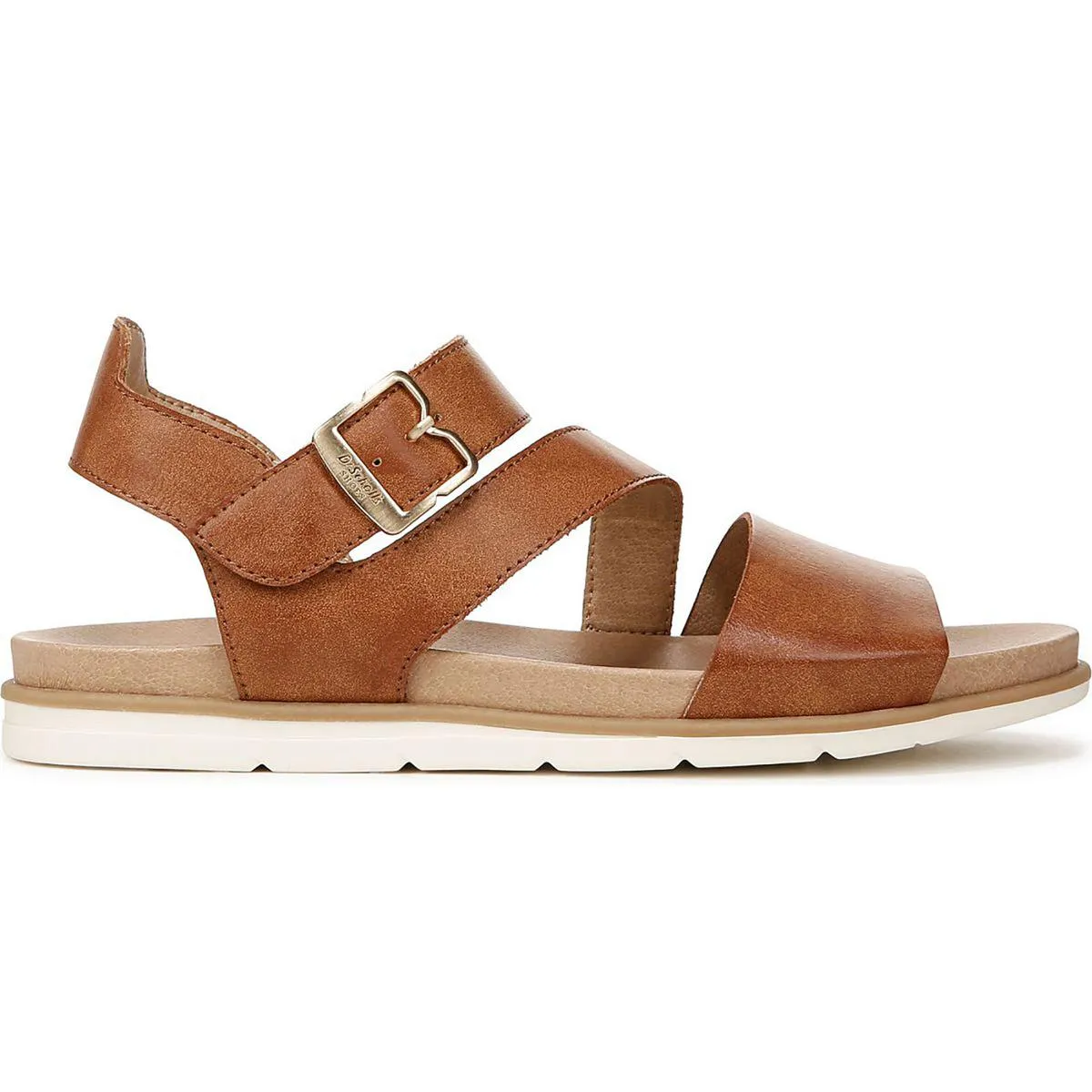 Nicely Fun Womens Faux Leather Cushioned Slingback Sandals