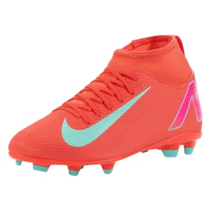 Nike Jr. Youth Superfly 10 Club FG/MG Soccer Cleats (Ember Glow/Aurora Green)