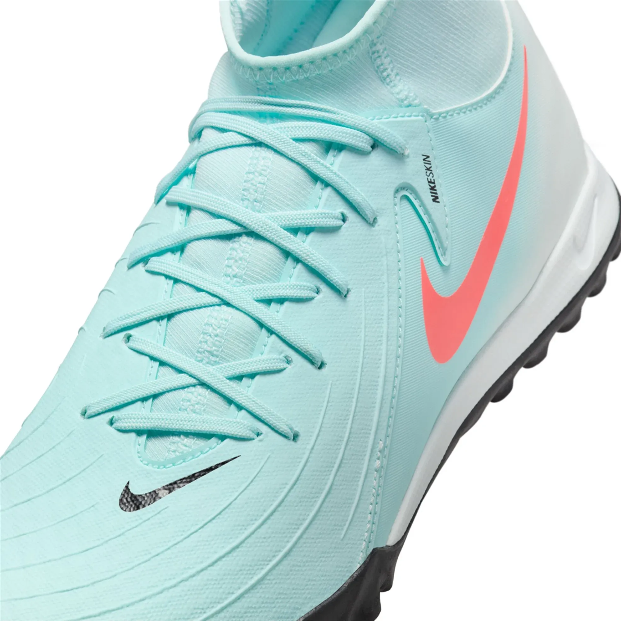 Nike Phantom Luna II Academy Turf Soccer Shoes (Mint/Atomic Red)