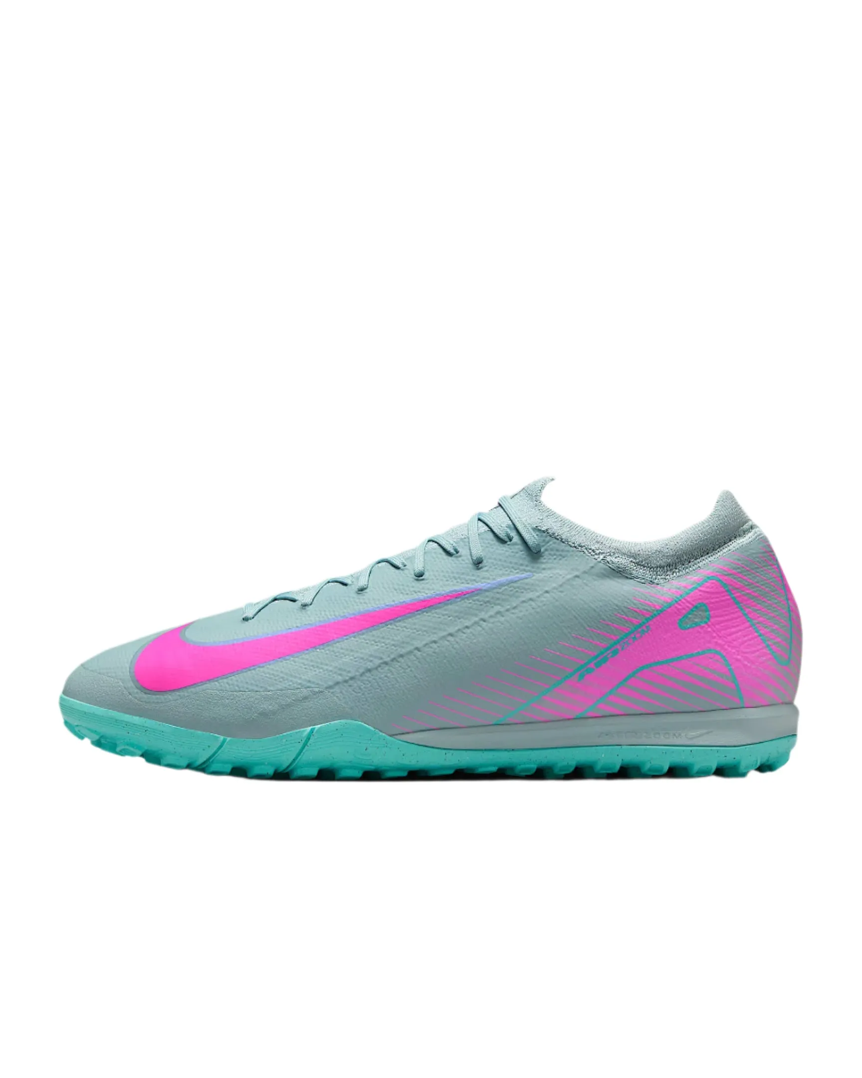 Nike Zoom Vapor 16 Pro Turf Soccer Shoes (Ocean Cube/Pink Blast)