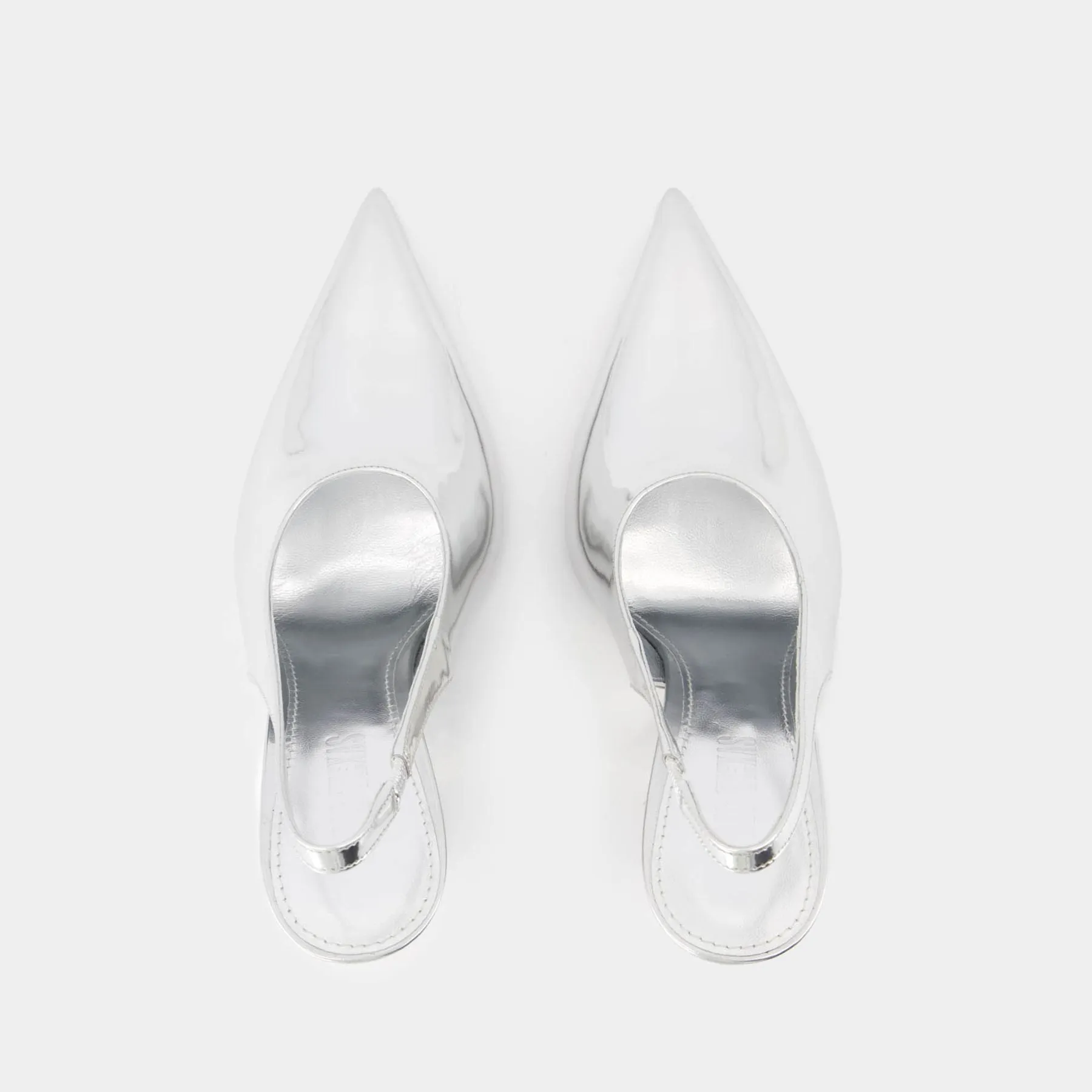 Nina Slingback Pumps - Paris Texas - Leather - Silver