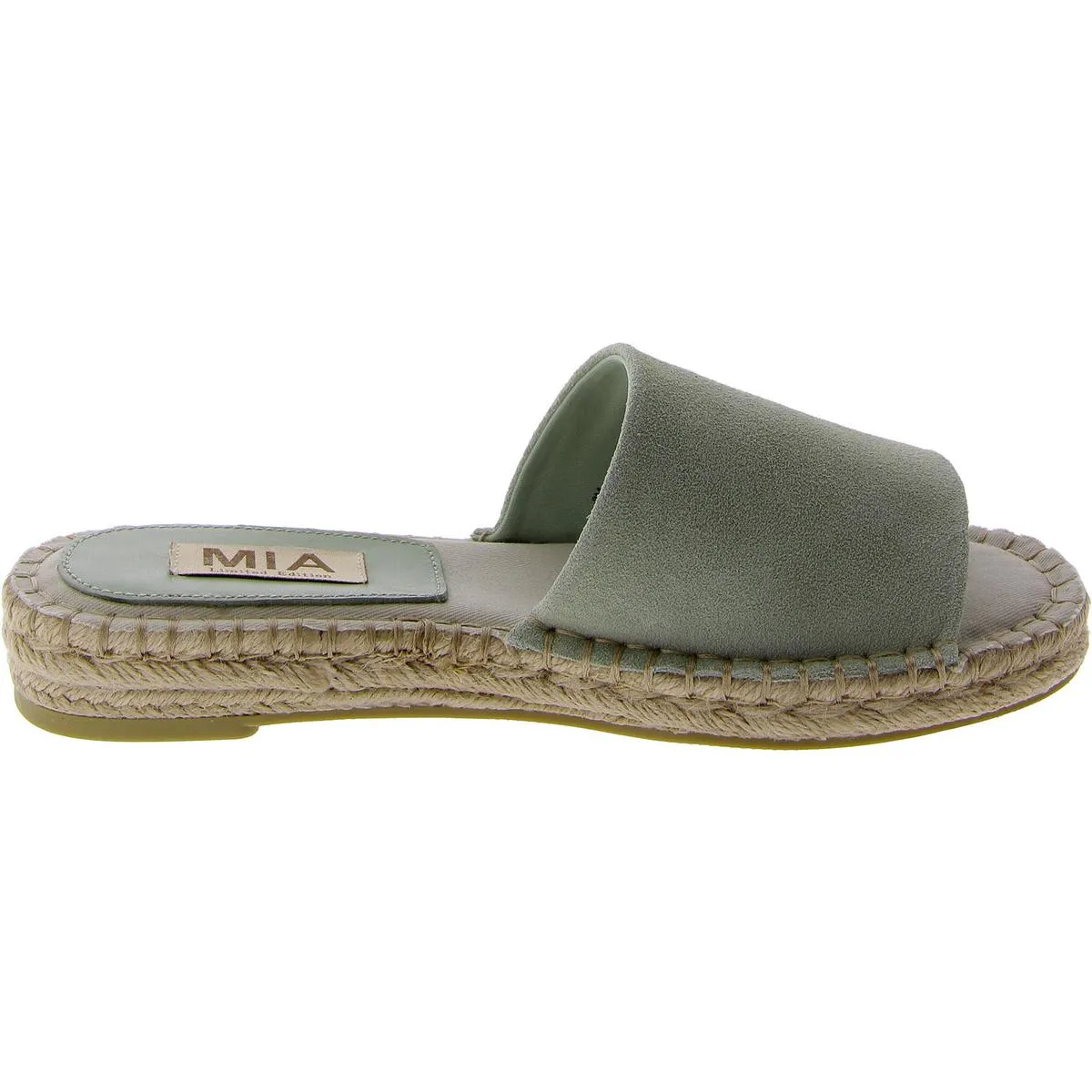 Noveli Womens Suede Open Toe Slide Sandals