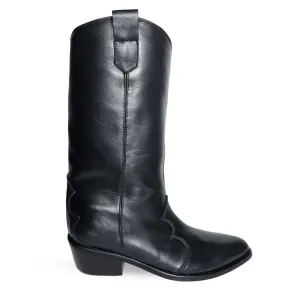 OLIVIA LEATHER BLACK