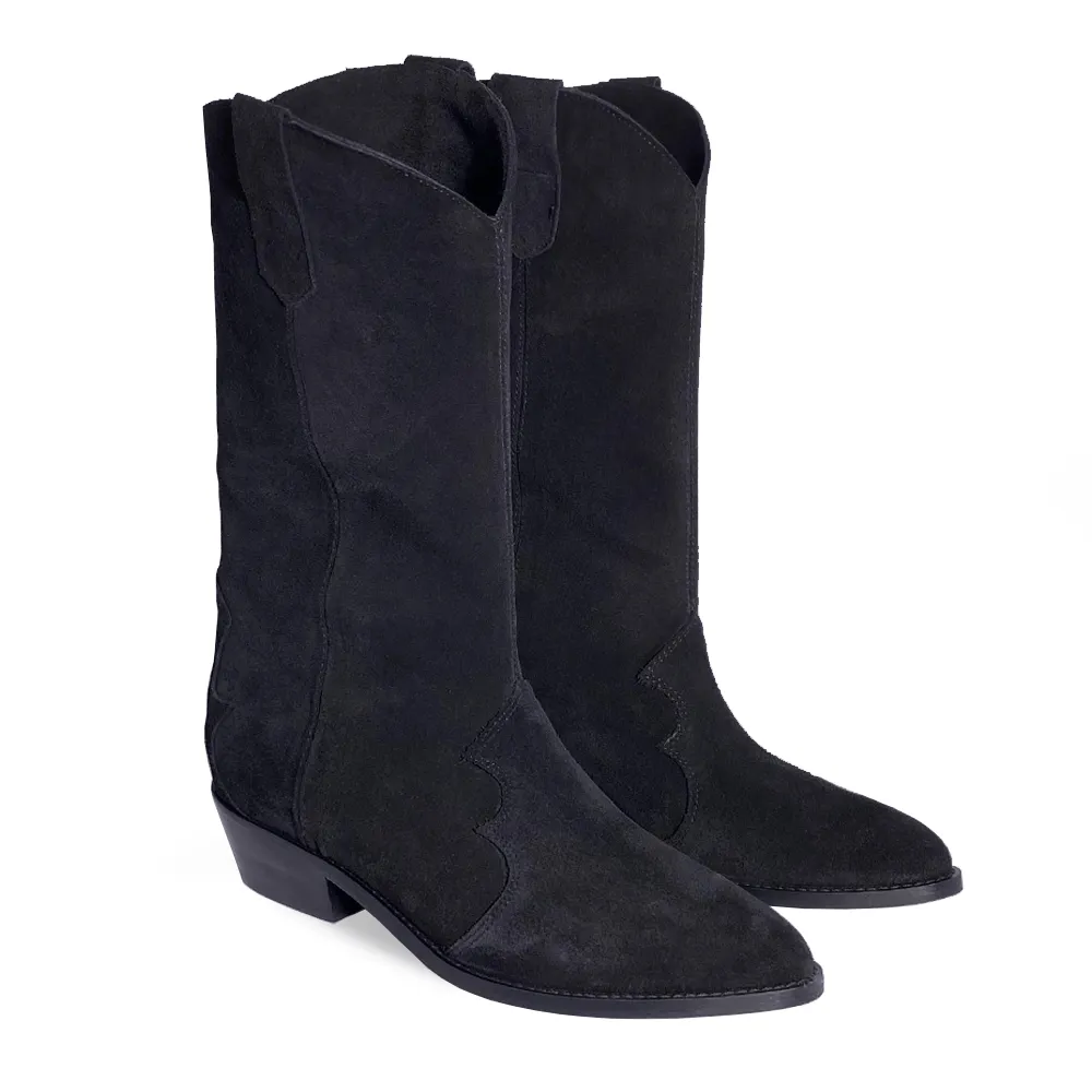 OLIVIA SUEDE BLACK