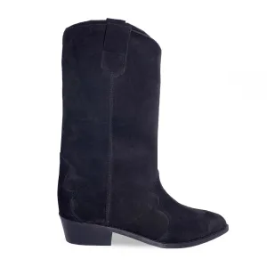 OLIVIA SUEDE BLACK